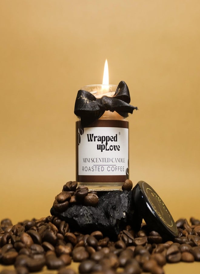 Wrapped up Love Scented Candles - Pack of 4 mini Scented Candles (Roasted Coffee, Vanilla Musk, Peppermint Eucalyptus, Marine Melody) - Image 5